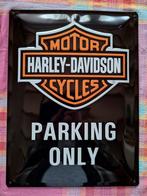 Metalen bord Harley Davidson, Enlèvement