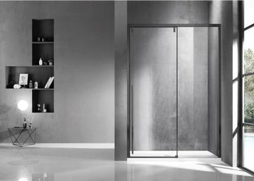 Porte de douche coulissante - 130x200cm - noir mat beschikbaar voor biedingen