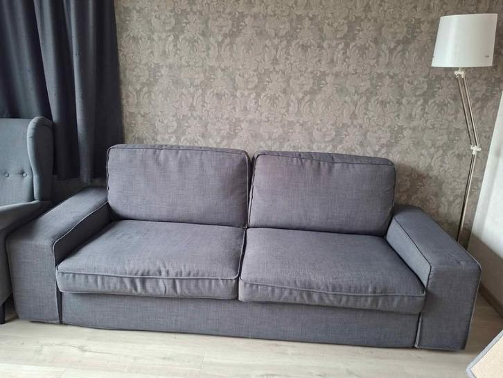 Ikea KIVIK 3-pers. zetel + nieuwe hoes, Huis en Inrichting, Zetels | Zetels, Gebruikt, Rechte bank, Driepersoons, 200 tot 250 cm