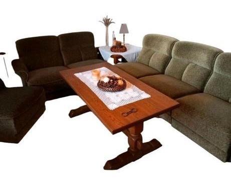 Vintage modulaire bank 6 delig groene stof in nieuwstaat, Antiek en Kunst, Antiek | Meubels | Stoelen en Sofa's, Verzenden