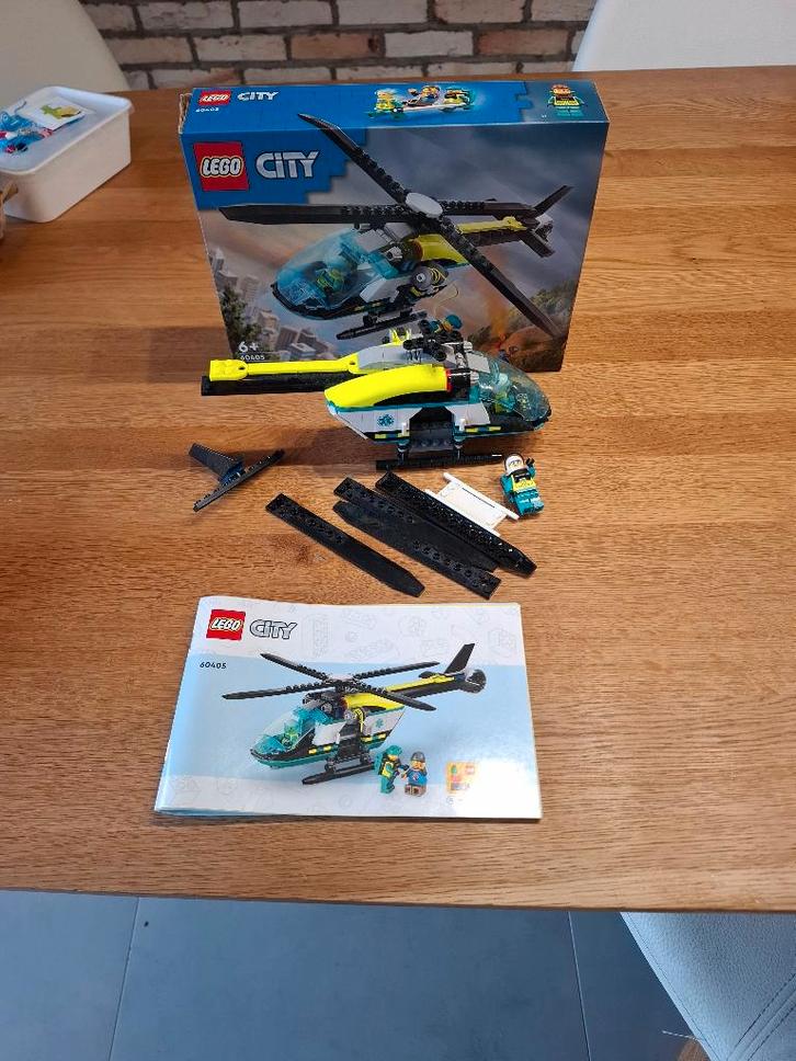 Lego City Emergency Rescue Helicopter, Kinderen en Baby's, Speelgoed | Duplo en Lego, Zo goed als nieuw, Lego, Complete set, Ophalen of Verzenden