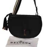Delvaux Mutin  in zwart kalfsleer met dustbag, Zwart, Zo goed als nieuw, Leer, Ophalen