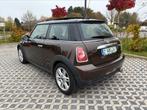 MINI COOPER 1.6D 2012 EURO 5 FULL OPTIONS, Auto's, Voorwielaandrijving, Euro 5, Zwart, Bruin