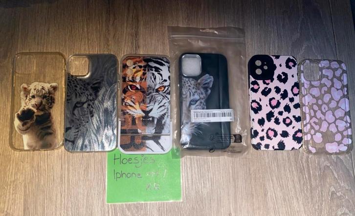 ‘Tijger’ hoesjes - iphone 11/XR, Telecommunicatie, Mobiele telefoons | Hoesjes en Screenprotectors | Apple iPhone, Zo goed als nieuw