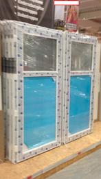 Witte PVC-deur, glas of half glas, inclusief handgreep, Ophalen, Nieuw