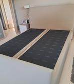 Boxspring, Huis en Inrichting, Slaapkamer | Boxsprings, Ophalen, Beige, Tweepersoons, Zo goed als nieuw