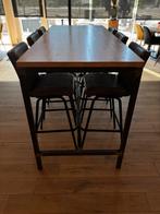 Hoge tafel met stoelen, Huis en Inrichting, Barren, Ophalen, Zo goed als nieuw