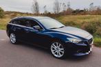 Mazda 6 Sportbreak EURO 6, Auto's, Mazda, Blauw, Leder, Start-stop-systeem, 5 deurs