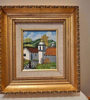 Schilderij kerkje beschikbaar voor biedingen