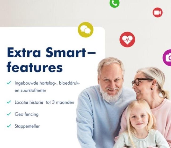 Watchtocare gps horloge, Handtassen en Accessoires, Activity trackers, Zo goed als nieuw, Android, Zwart, Waterdicht, Verzenden