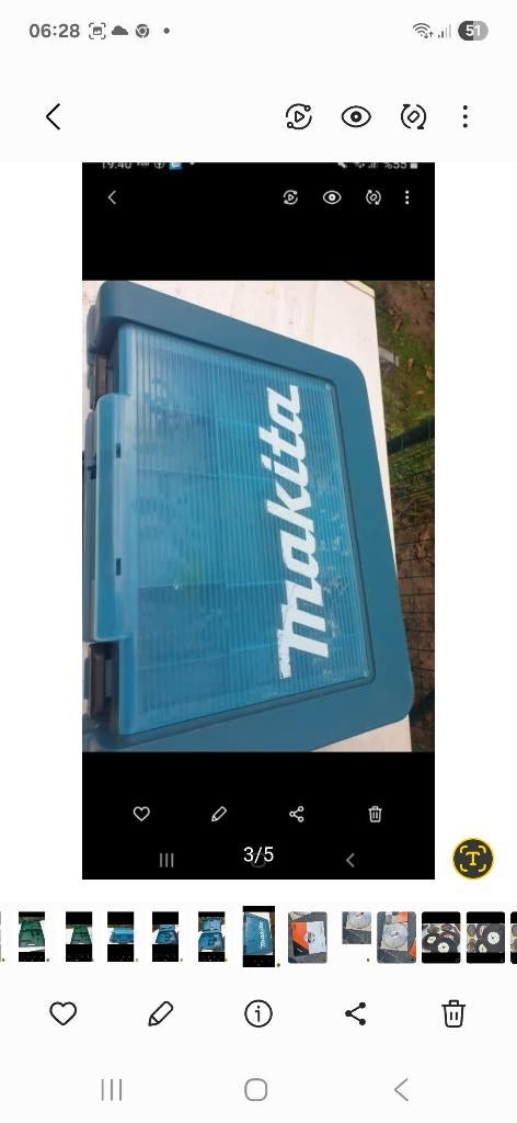 Makita bosch koffer, Ophalen