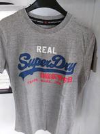 T-shirt  Real SuperDry  M, Gedragen, Grijs, Super dry, Maat 48/50 (M)