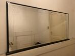 Spiegel zwarte omkadering geslepen glas, Huis en Inrichting, Woonaccessoires | Spiegels, Minder dan 100 cm, Gebruikt, Rechthoekig
