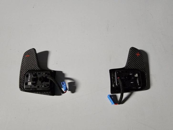 Carbon Gearshift paddles schakel flippers op stuur BMW 5 / 6, Auto-onderdelen, Dashboard en Schakelaars, Gebruikt, Ophalen of Verzenden