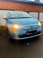 Blauwe fiat 500, Autos, Fiat, Boîte manuelle, Tissu, Bleu, Carnet d'entretien