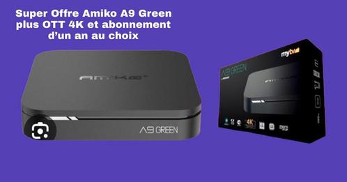 Amiko A9 Green plus OTT, TV, Hi-fi & Vidéo, Lecteurs multimédias, Neuf, Envoi