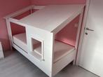 Kinderbed - Huisjesbed met lattenbodem en matras, Kinderen en Baby's, Ophalen, 85 tot 100 cm, Zo goed als nieuw, Matras