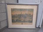 4 kaders met kaarten, Antiek en Kunst, Kunst | Etsen en Gravures, Ophalen of Verzenden
