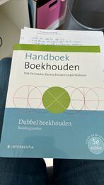 Handboek Boekhouden - Dubbel boekhouden (vijfde editie), Comme neuf, Erik De Lembre; Patricia Everaert, Enlèvement ou Envoi