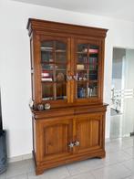 Eetkamer in massief kerselaar + salontafel met lade, Huis en Inrichting, Ophalen, Gebruikt, Massief kerselaar, 4 tot 6 stoelen
