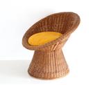 Rattan vintage ‘Mushroom’ lounge chair - Boho 1970, Enlèvement