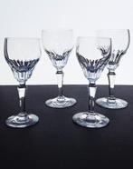 Vier kristallen wijnglazen Cristal Sèvre France, Ophalen of Verzenden