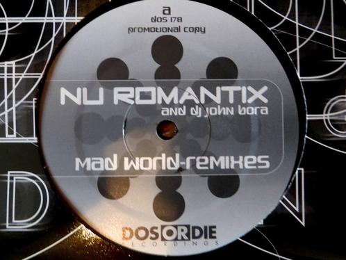 TEARS FOR FEARS vs Nu Romantix  Mad World Remixes 12"  Promo, CD & DVD, Vinyles | Dance & House, Utilisé, Techno ou Trance, 12 pouces