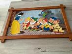 Disney Sneeuwwitje houten vintage kader met prent (66x48 cm), Verzamelen, Ophalen of Verzenden, Sneeuwwitje of Doornroosje, Zo goed als nieuw