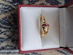 NIEUWE NOOIT GEDRAGEN 18K GEELGOUDEN RING MET TR, Handtassen en Accessoires, Ringen, 19 tot 20, Geel, Nieuw, Ophalen of Verzenden