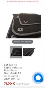 Tapis de sol Audi A3, Enlèvement, Neuf