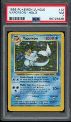Vaporeon Holo PSA 7 - 12/64 - Jungle 1999, Hobby en Vrije tijd, Verzenden, Zo goed als nieuw, Losse kaart, Foil