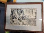 J. De Bruycker; Ets, ' Rouen', 1ère état, Antiek en Kunst, Kunst | Etsen en Gravures, Ophalen of Verzenden