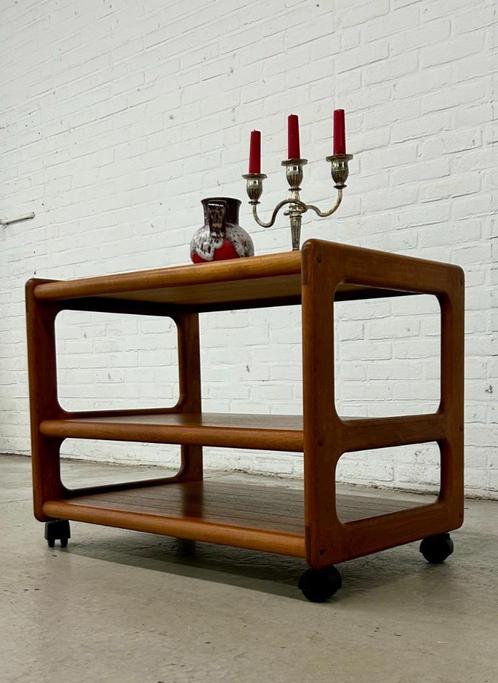 Vintage Deense serveerwagen, Antiek en Kunst, Curiosa en Brocante, Verzenden