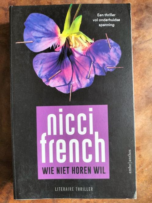 Nicci French wie niet horen wil, Boeken, Literatuur, Zo goed als nieuw, Ophalen of Verzenden