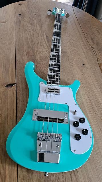 Rickenbacker clone 4003 aqua groen/blauw, Musique & Instruments, Enlèvement ou Envoi, Neuf, Électrique