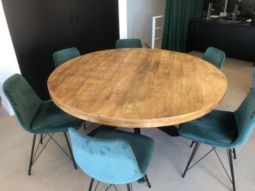 Eetkamerstoel Set van 6 - Velvet Stoel Donkergroen beschikbaar voor biedingen