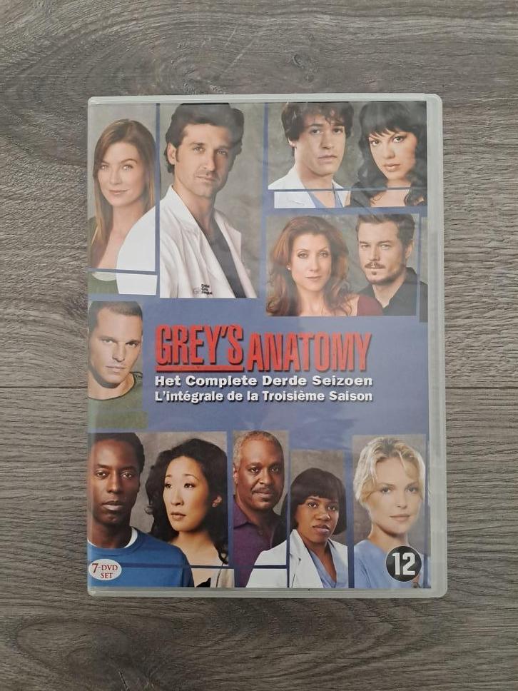 DVD box Grey's anatomy - Het complete derde seizoen, Cd's en Dvd's, Dvd's | Tv en Series, Zo goed als nieuw, Drama, Boxset, Vanaf 12 jaar
