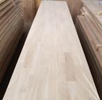 Vol Eiken aanrechtbladen lengte van 100 tot 420cm, 64cm diep, Ophalen, Nieuw, Hout, 20 tot 50 mm