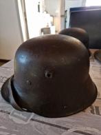 Ww1 originele Duitse helm 1ste oorlog met binnenwerk, Ophalen of Verzenden
