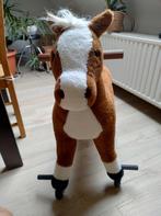 Pluche knuffel paard op wieltjes., Ophalen, Zo goed als nieuw