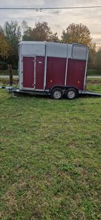 Paardentrailer, Dieren en Toebehoren, Paarden en Pony's | Trailers en Aanhangwagens, Ophalen, Gebruikt, Overige materialen, 2-paards trailer