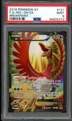 Ho-Oh ex PSA 9 - 121/122 - XY - BreakPoint 2016, Enlèvement ou Envoi, Comme neuf, Cartes en vrac