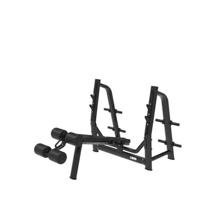 GYMFIT – LUXURY-LINE – OLYMPIC DECLINE BENCH, Sport en Fitness, Fitnessmaterialen, Zo goed als nieuw, Overige typen, Armen, Benen