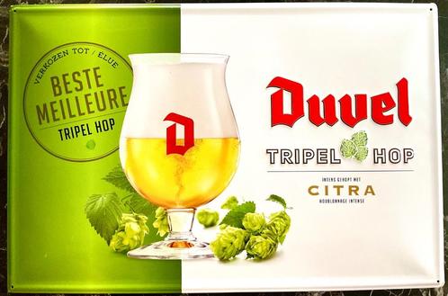 Duvel Triple Hop Citra bierbord 60 x 40 cm, Verzamelen, Biermerken, Zo goed als nieuw, Reclamebord, Plaat of Schild, Duvel, Ophalen of Verzenden