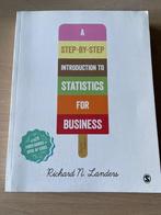 A step-by-step introduction to statistics for business, Ophalen of Verzenden, Zo goed als nieuw, Hoger Onderwijs