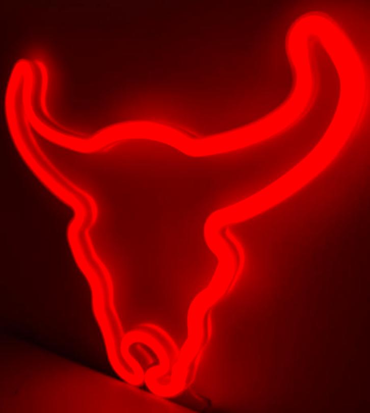 LED-bord met "buffalo" - USB of batterij, Muziek en Instrumenten, Licht en Laser, Nieuw, Licht, Kleur