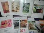 8 kalenders met telkens 12 poezen kaarten , nieuwe staat, Verzamelen, Postkaarten | Dieren, Ongelopen, Ophalen of Verzenden, 1980 tot heden