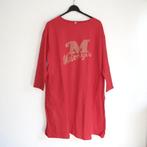 Sweat jurk motorcycle strass steentjes rood XL/XXL, Verzenden, Maat 46/48 (XL) of groter, Nieuw, Knielengte