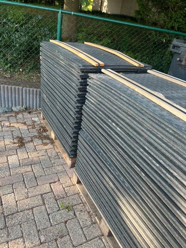 Nieuwe kuntstof rijplaten, Tuin en Terras, Tegels en Klinkers, Zo goed als nieuw, Kunststof, Ophalen