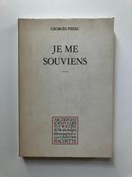 Georges Perec - Je me souviens (Hachette, 1978), Ophalen